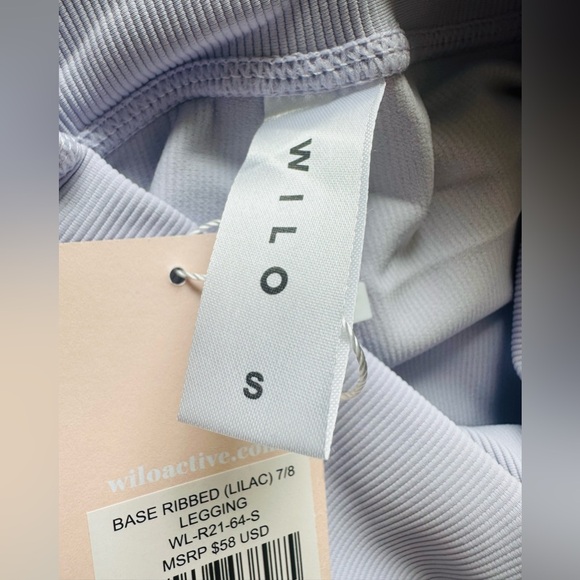 Wilo The Label Base Ribbed Lilac Leggings - Picture 9 of 10